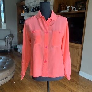 Silk Vintage Sheer Blouse‎